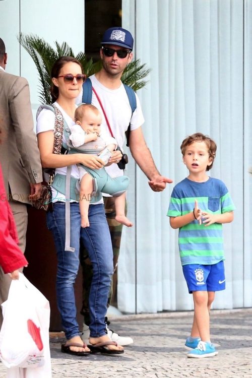 Natalie Portman and Benjamin Millepied Step Out in Rio With Their Kids ...