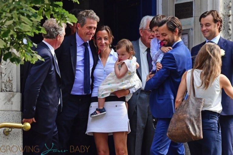 Hugh Grant and Anna Eberstein get married in London UK - Growing Your Baby