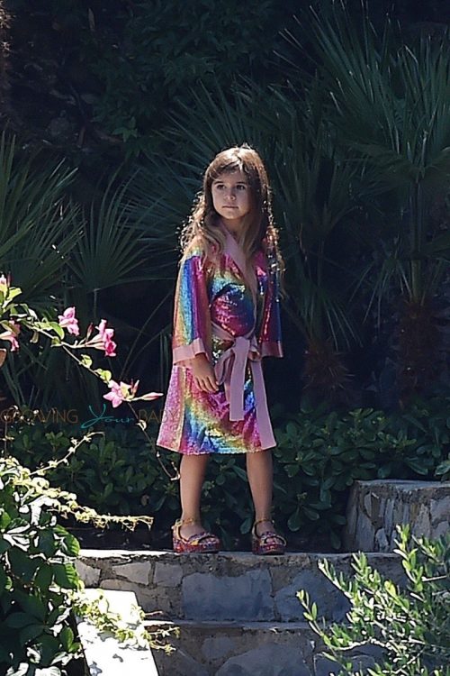 Penelope Disick on vacation in Italy with mom Kourtney Kardashian