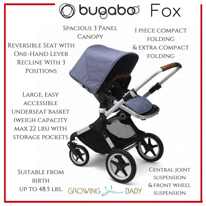 bugaboo fox stroller weight
