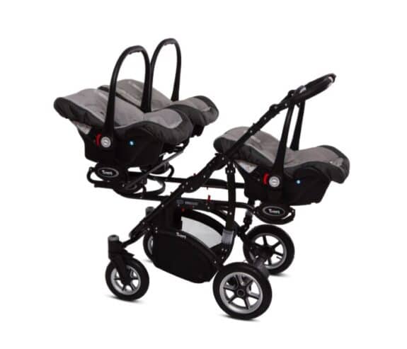 triple stroller with infant seat