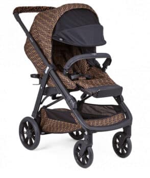 Fendi Baby FF Logo Print Stroller