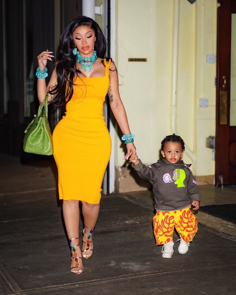 Cardi B celebrates Mothers Day at Cipriani Downtown with her mother and ...