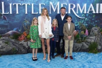 Rivka Ritchie, Jacqui Ainsley, Levi Ritchie, Guy Ritchie, Rafael Ritchie at UK premiere of The Little Mermaid