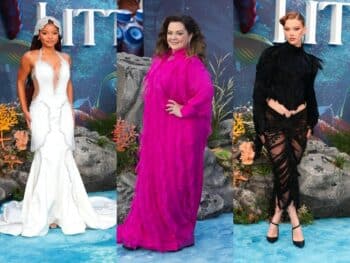 leading ladies of little mermaid - uk premiere