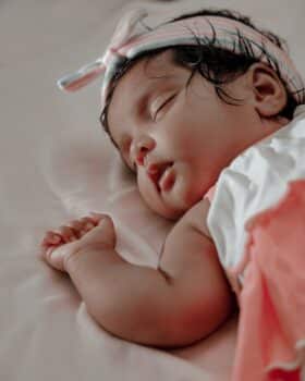 baby sleeping in crib