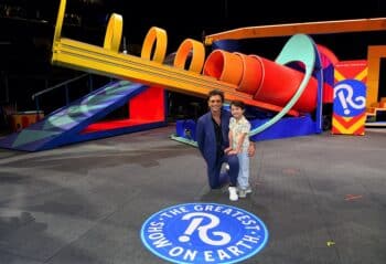 John Stamos and son Billy Ringling Bros and Barnum Baileys VIP Event