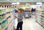 woman shopping for baby food