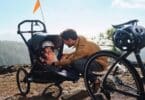 Dad with baby in stroller