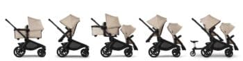 Bugaboo Kangaroo single to double stroller configurations