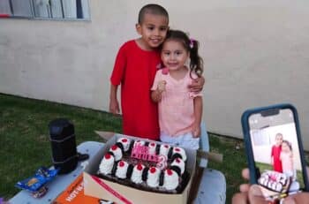 Lazarus and Ily Ruiz at her third birthday in July 2024 image - Juan Ruiz