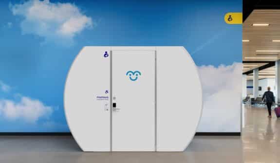 Mamava pod at Burlington International Airport BTV Mamava a Vermont company placed its very first lactation pod at BTV just over 10 years ago