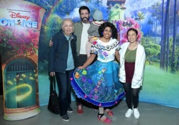 Drew Scott and Linda Phan at Disney on Ice in LA