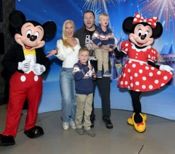 Heidi Montag + Spencer Pratt with sons Ryker and Gunner at Disney on Ice LA