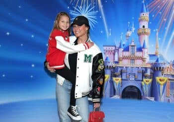 Vanessa Lachey and daughter Brooklyn at Disney on Ice LA