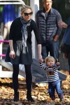 Anna Paquin at the park in NYC with her twins