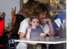 Drew Barrymore has lunch with her daughter Olive Kopelman