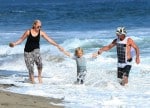 Gavin Rossdale at the beach with son Zuma