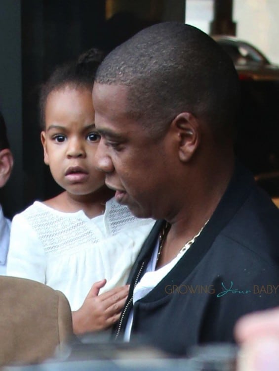 JayZ and daughter Blue Ivy lunch in Paris - Growing Your Baby