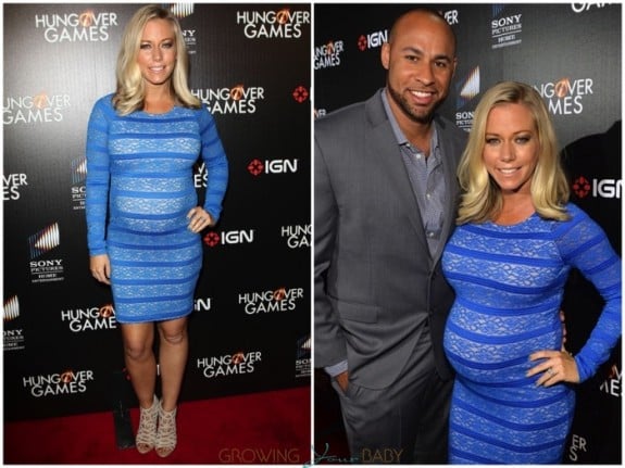 Kendra Wilkinson and husband Hank Baskett red carpet Hunger Games premiere