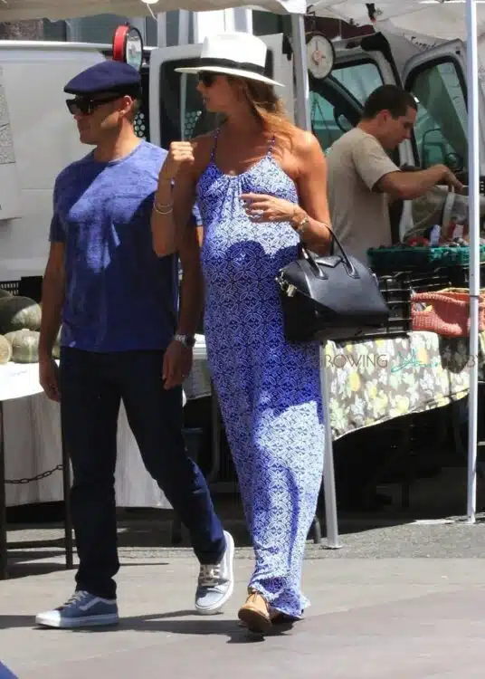 Stacy Keibler Shows Off Growing Belly in Santa Monica