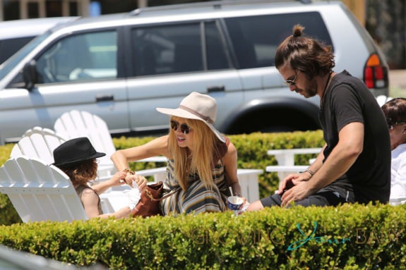 Rachel Zoe and husband Rodger Berman treat their son Skylar to frozen yogurt in Los Angeles