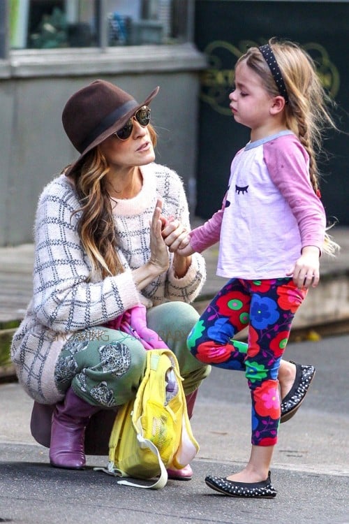 Sarah Jessica Parker out in NYC with daughter Tabitha Broderick ...