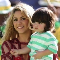 Shakira @ FIFA 2014 World Cup Finale with son MIlan t ...